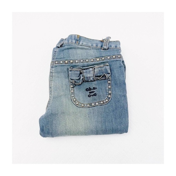 Cheap and Chic Denim Jeans Brad Accents Detailing SZ6 - Picture 1 of 7